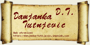 Damjanka Tutnjević vizit kartica